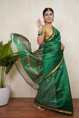 Kalaratri Handloom Tissue Silk saree - laaki