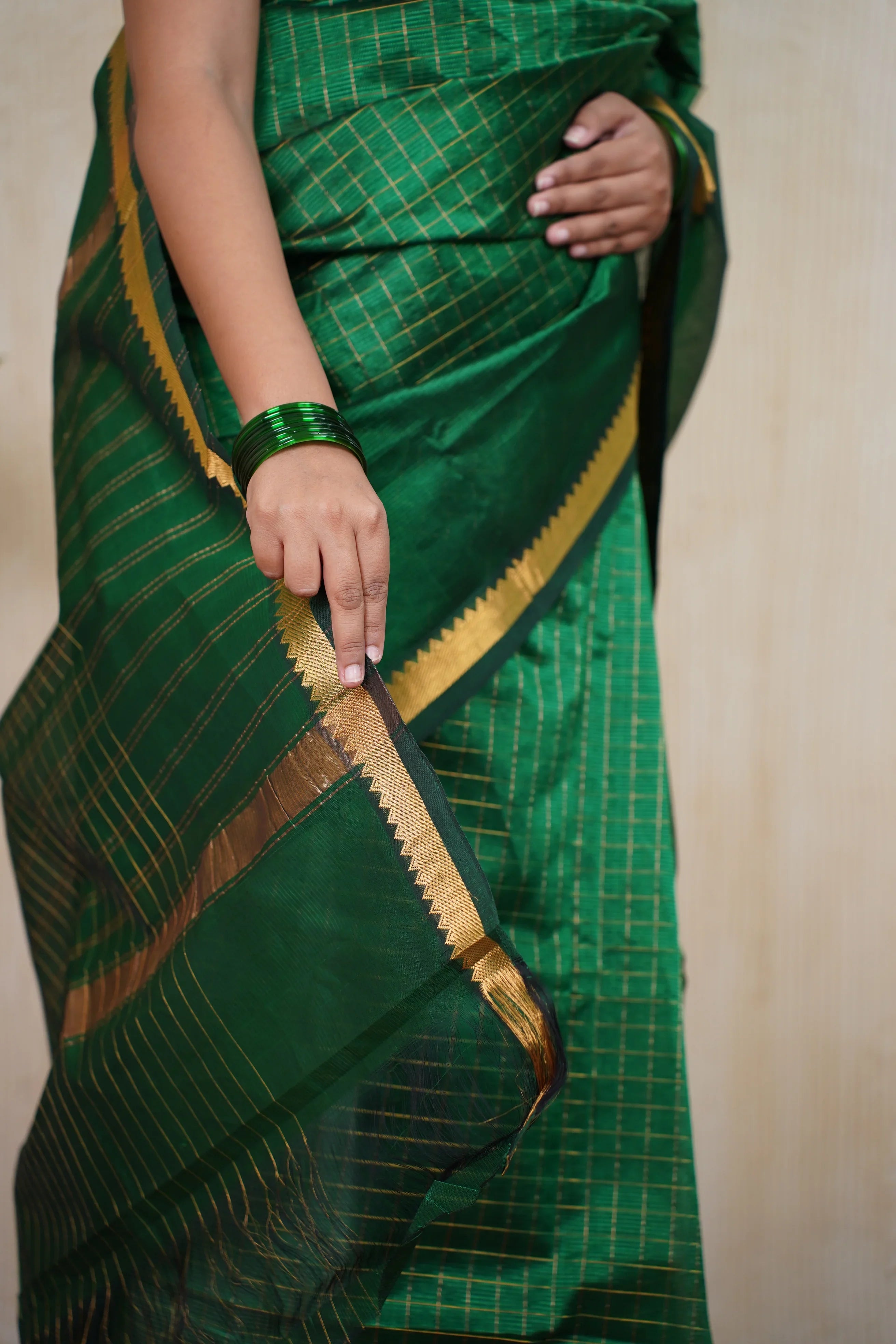 Kalaratri Handloom Tissue Silk saree - laaki