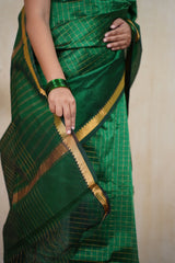 Kalaratri Handloom Tissue Silk saree - laaki