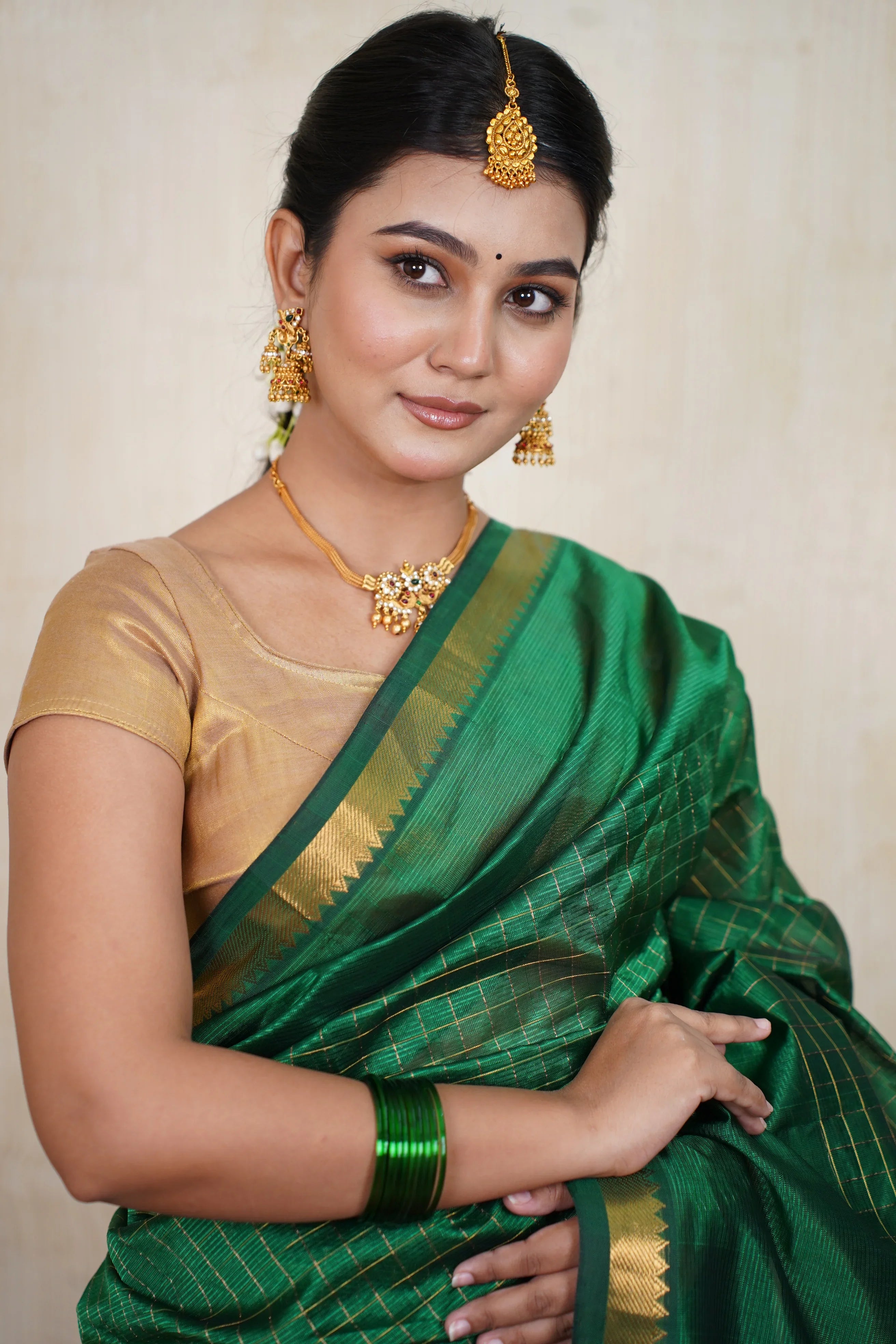 Kalaratri Handloom Tissue Silk saree - laaki