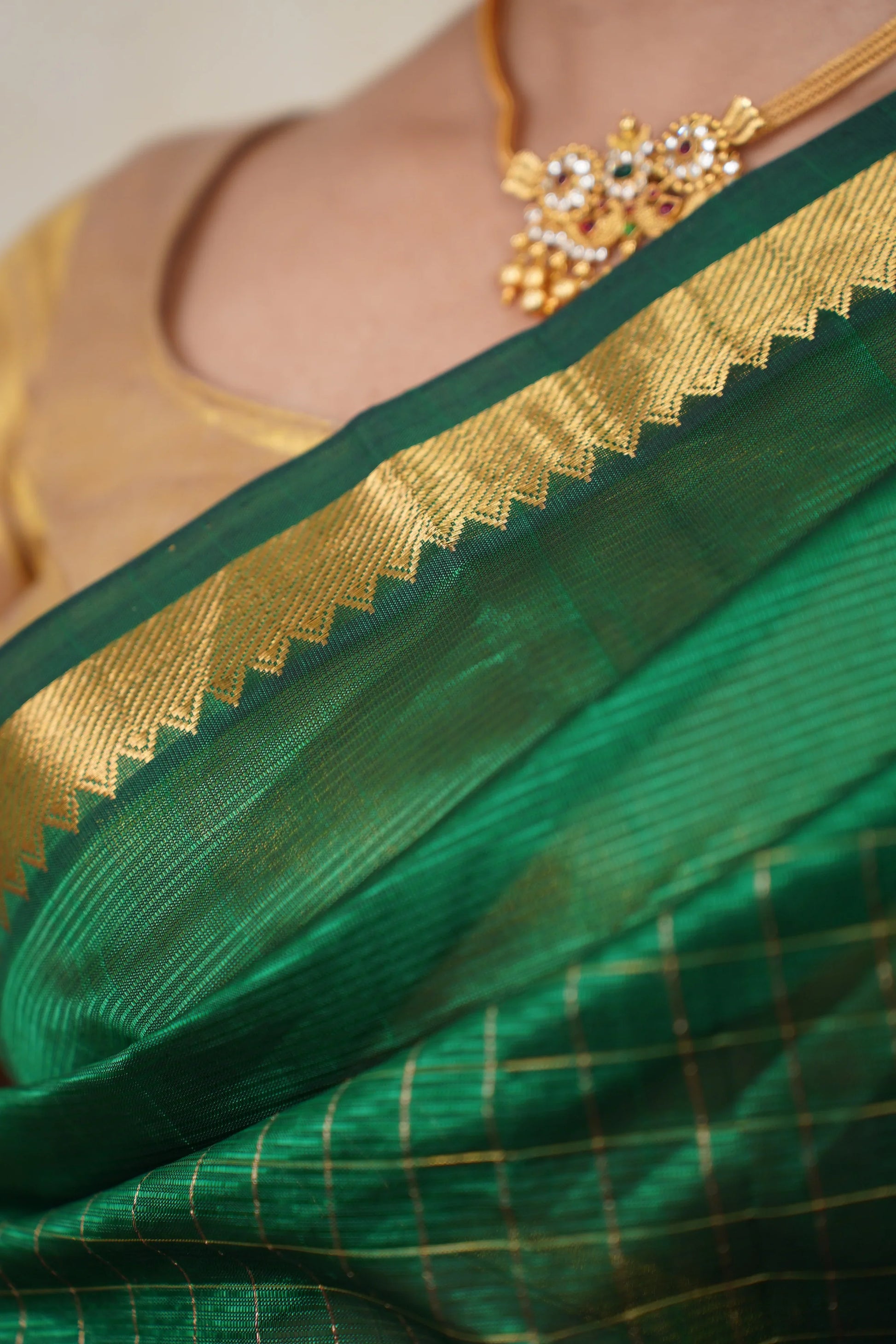 Kalaratri Handloom Tissue Silk saree - laaki