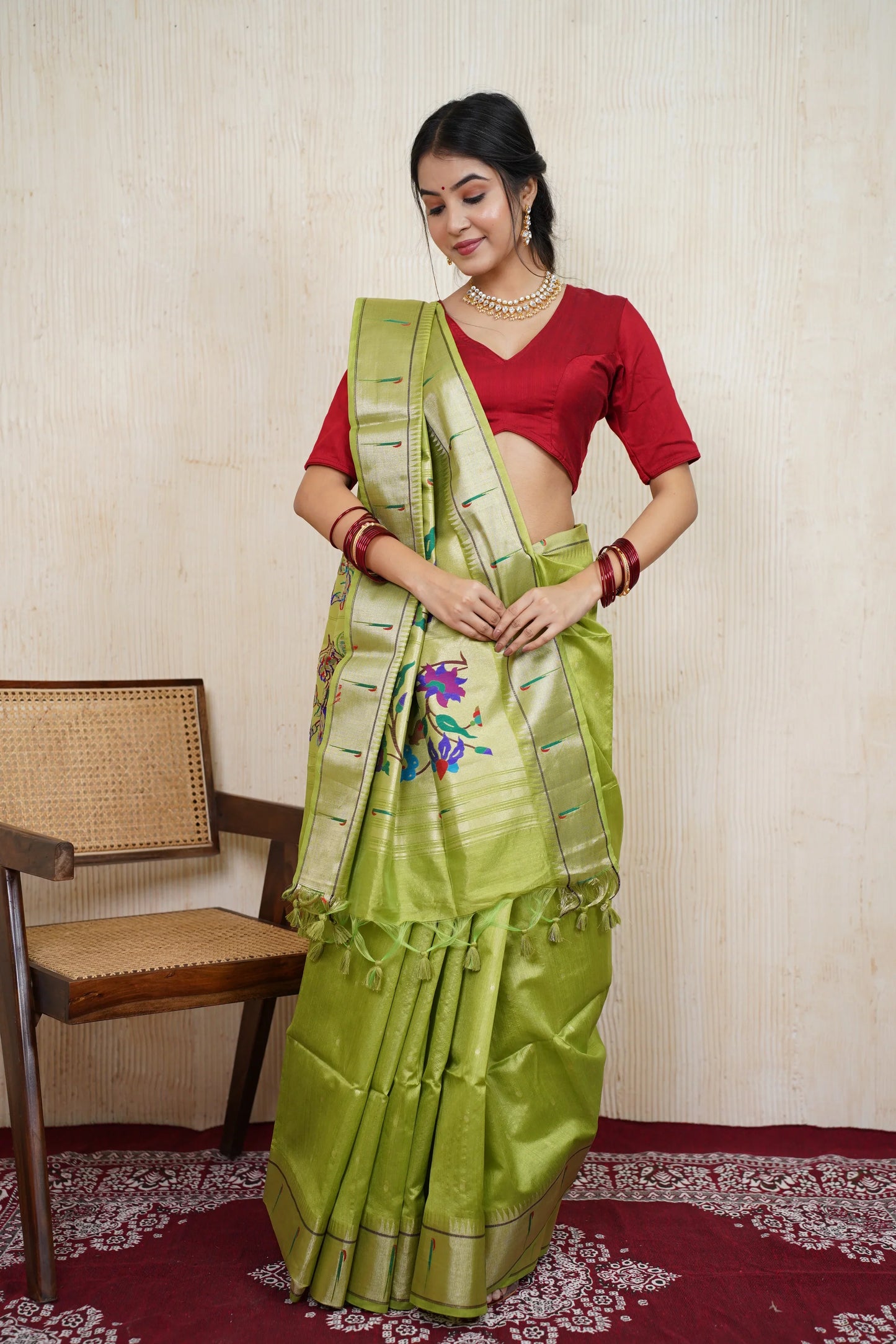 Siddhidatri silk saree - laaki