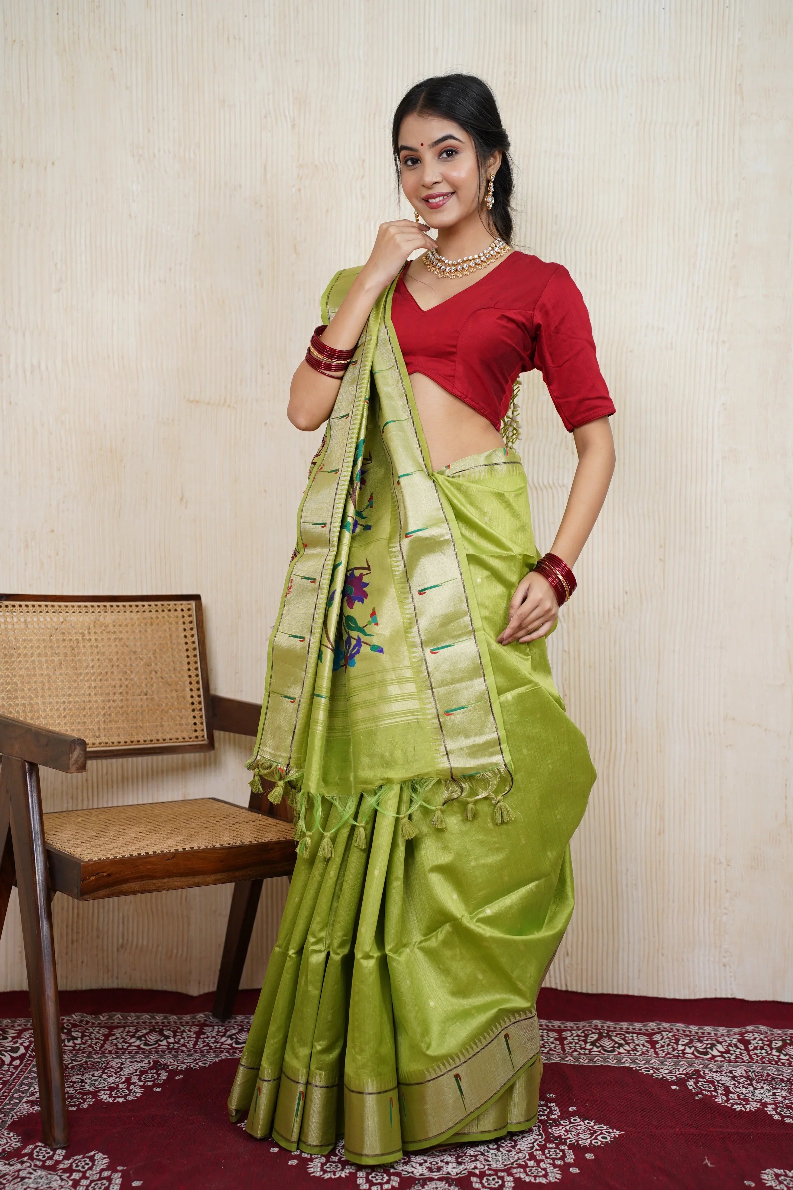 Siddhidatri silk saree - laaki