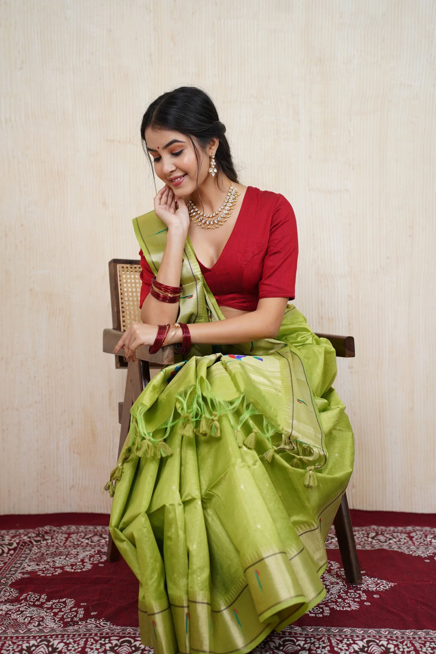 Siddhidatri silk saree - laaki