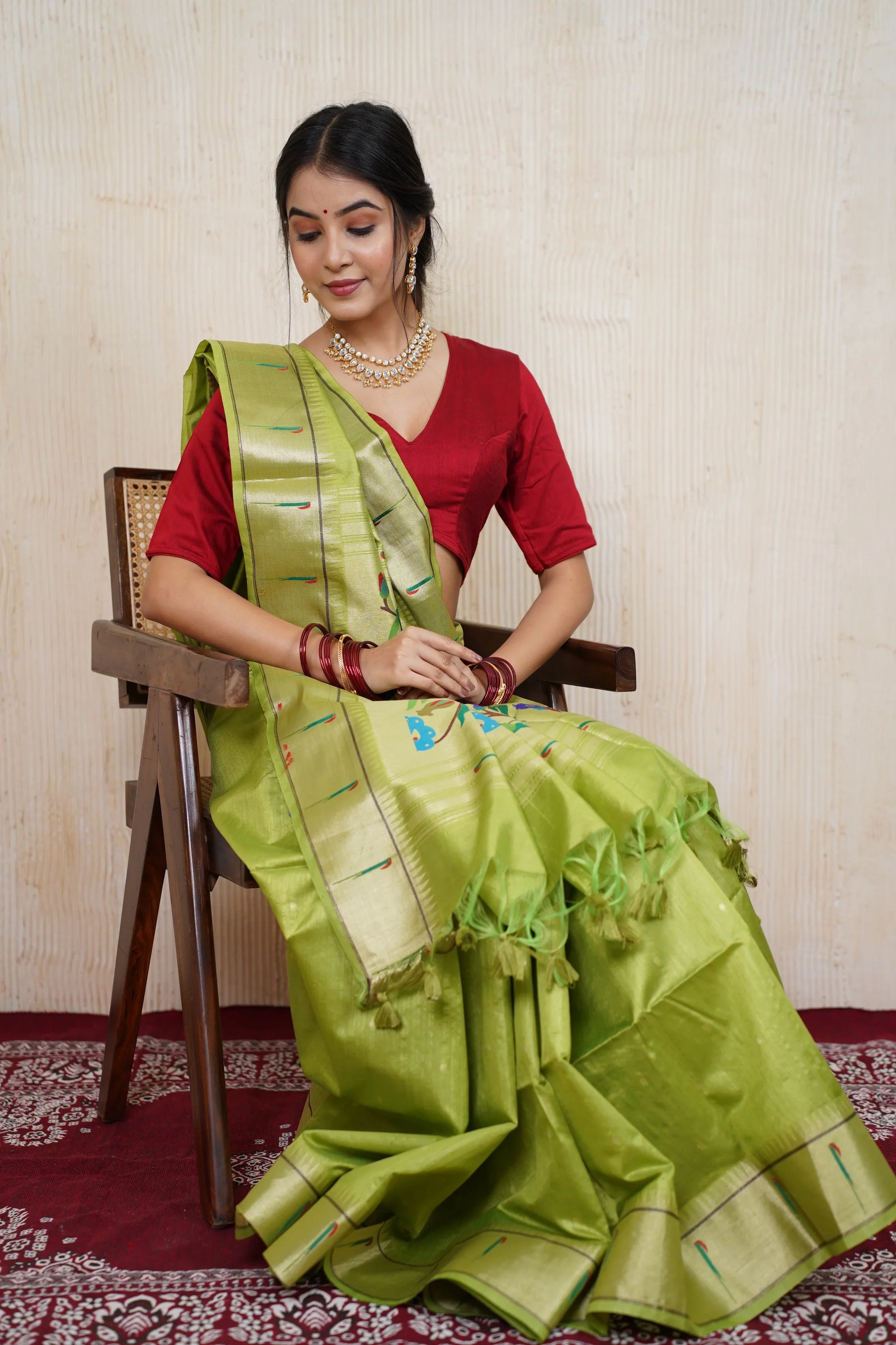 Siddhidatri silk saree - laaki