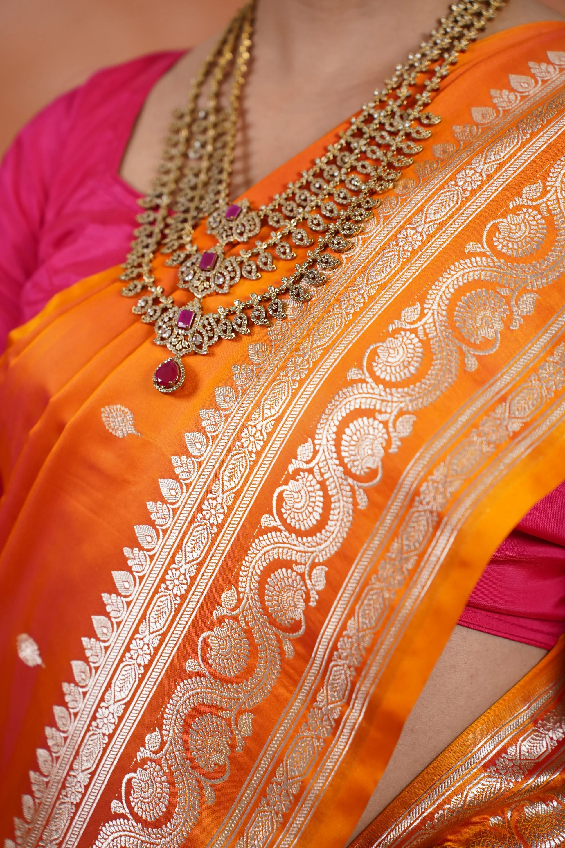 Brahmacharini pure silk saree - laaki