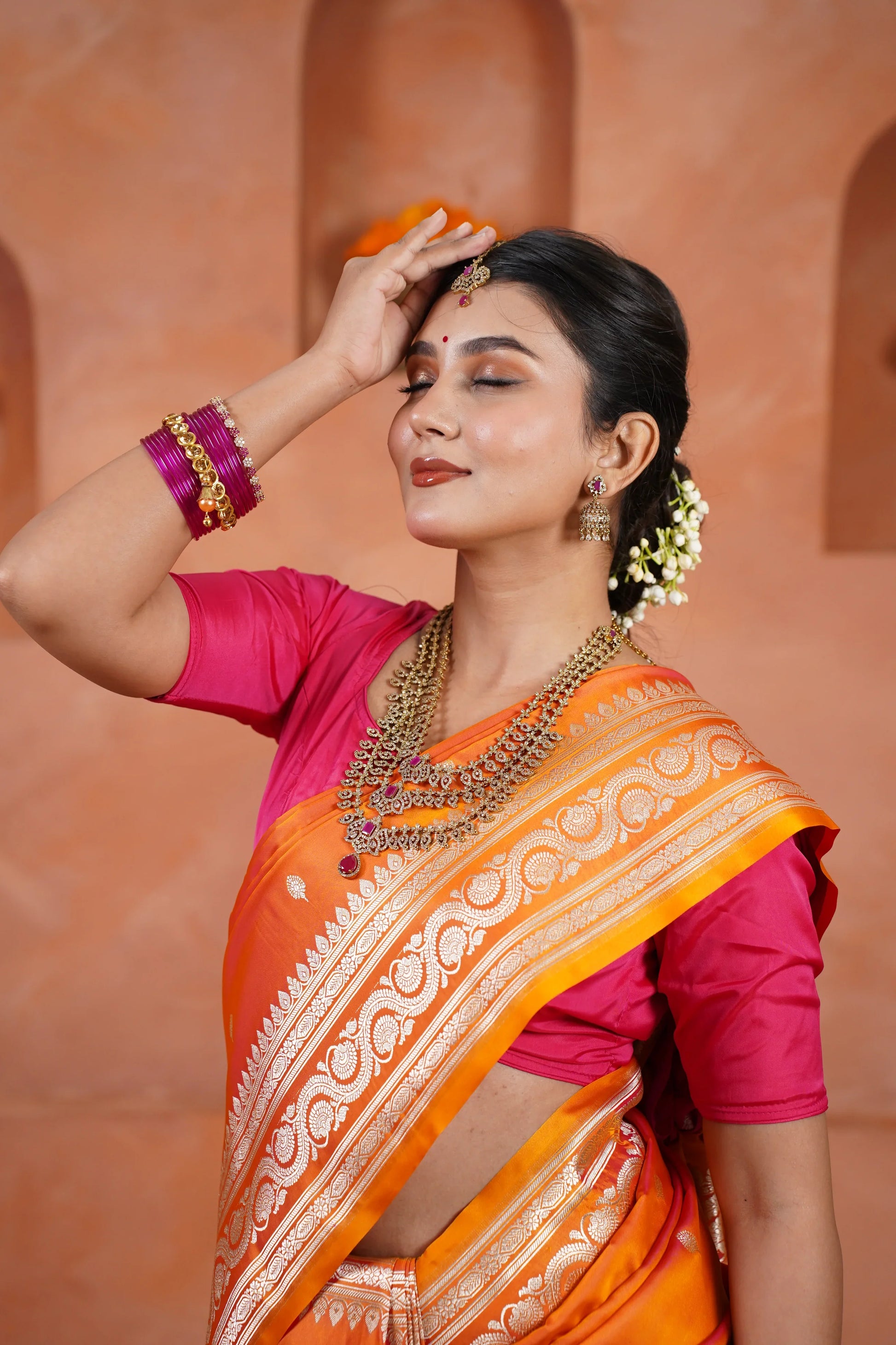 Brahmacharini pure silk saree - laaki