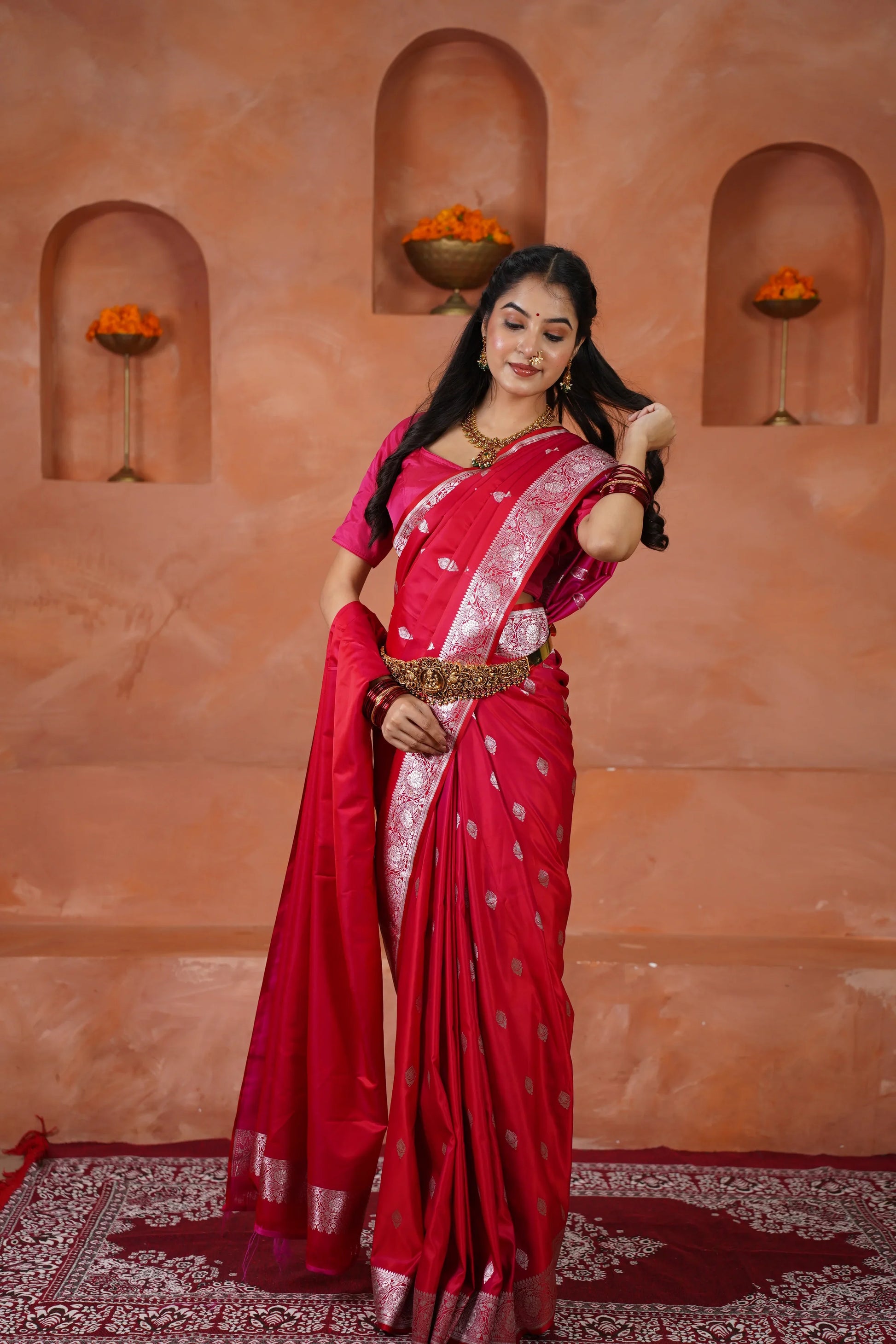 Durga Pure silk saree - laaki