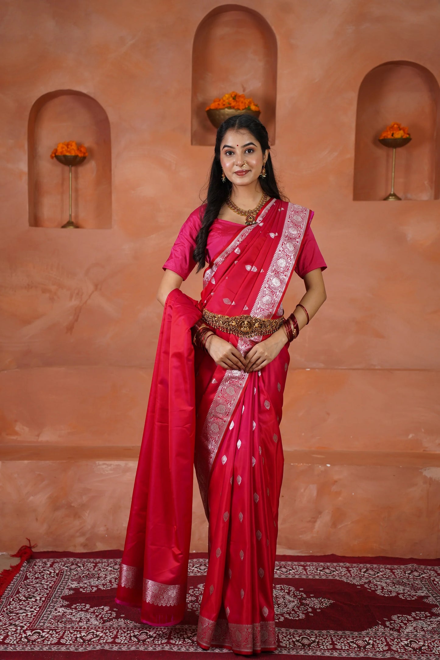 Durga Pure silk saree - laaki