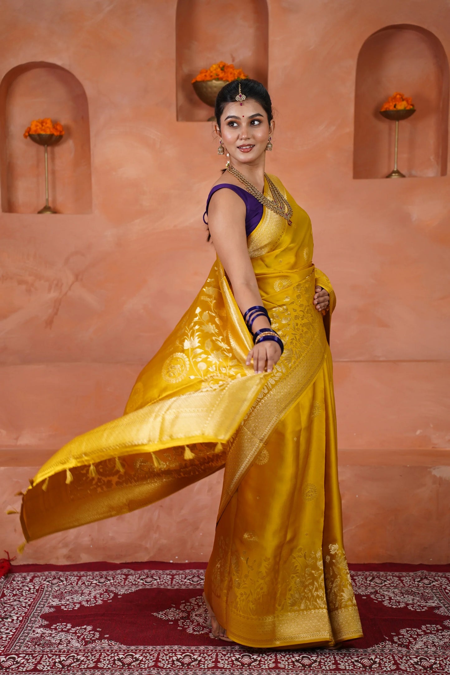 Katyani Pure crepe silk saree - laaki