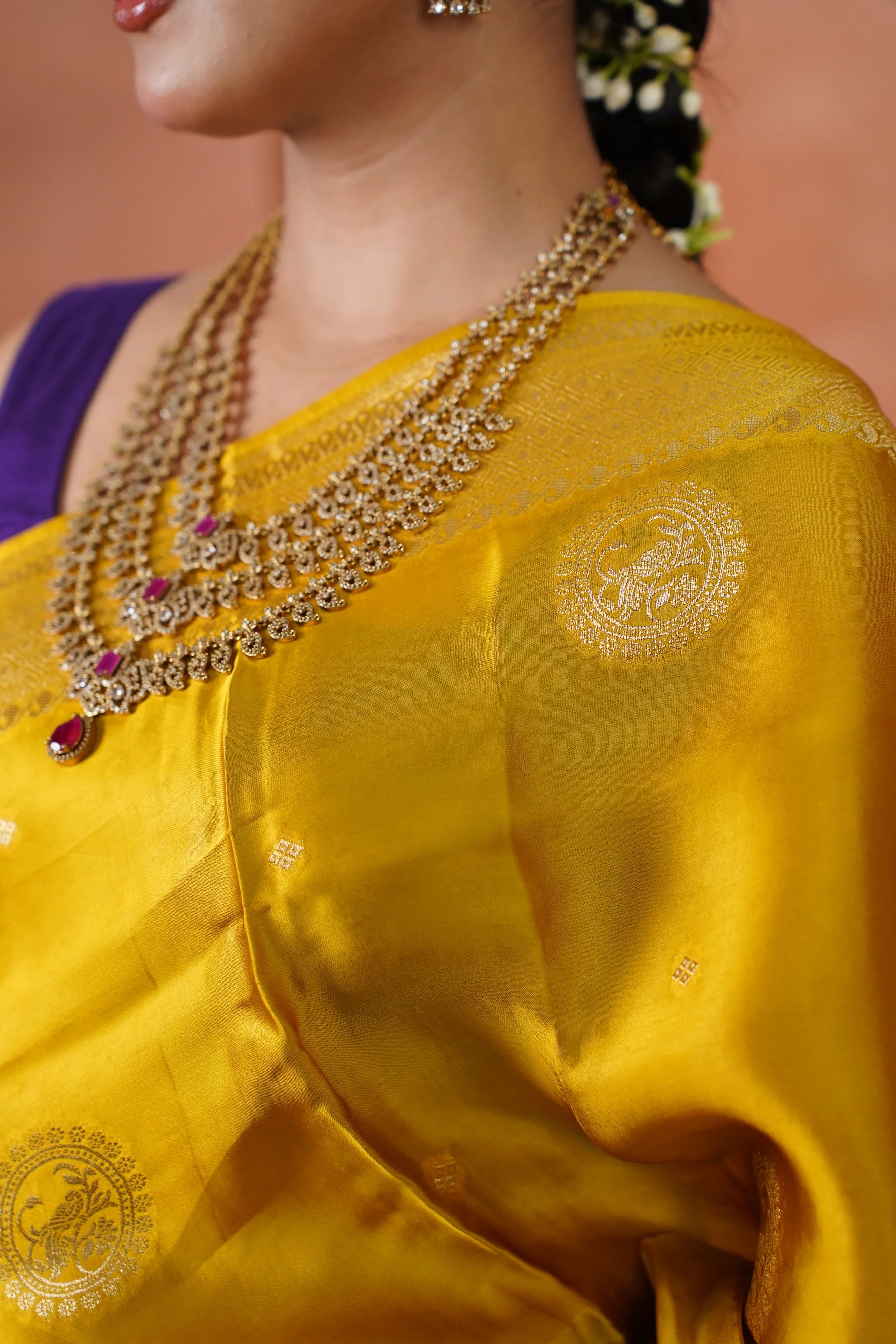 Katyani Pure crepe silk saree - laaki