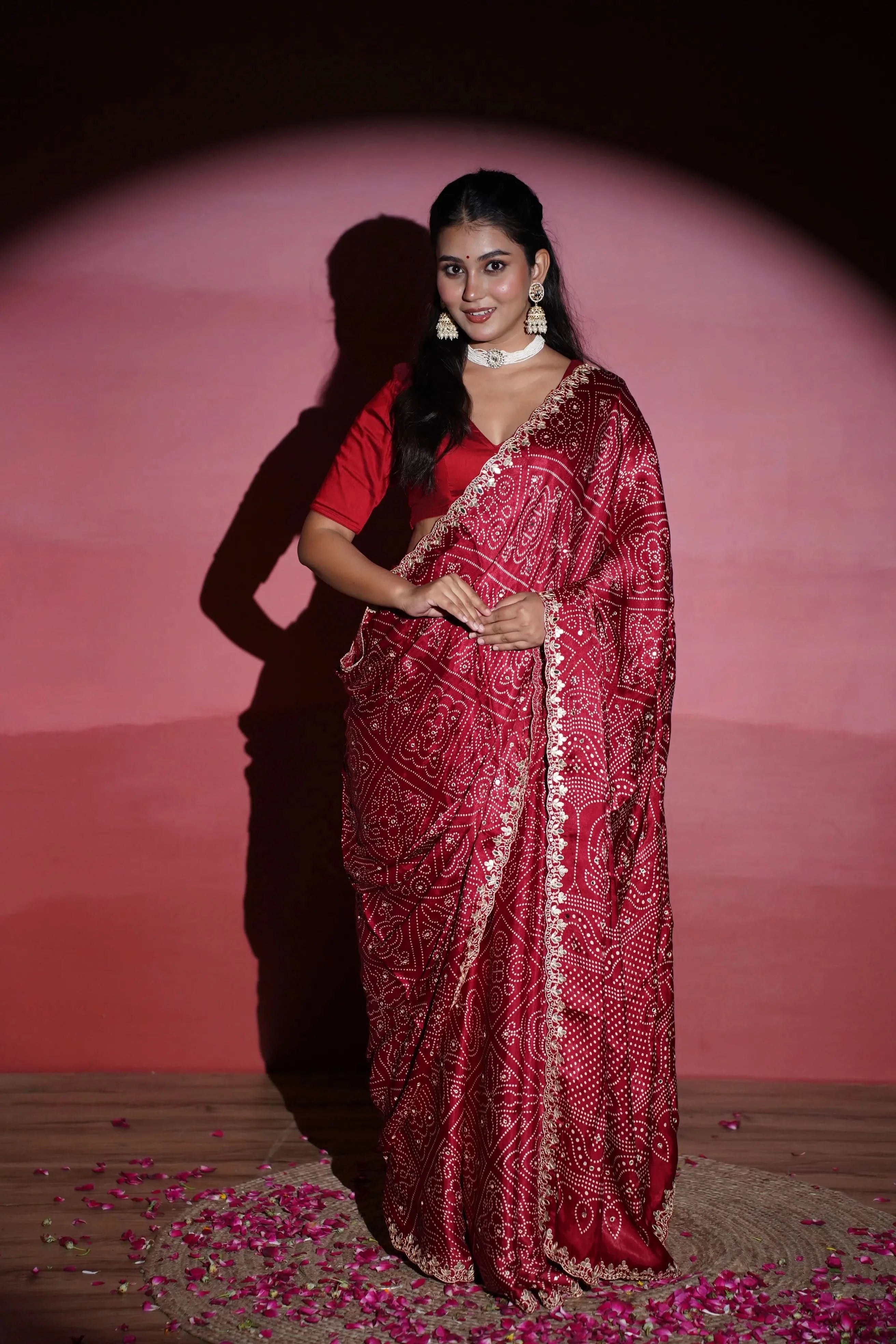 Kushmanda Bandhani Silk Saree
