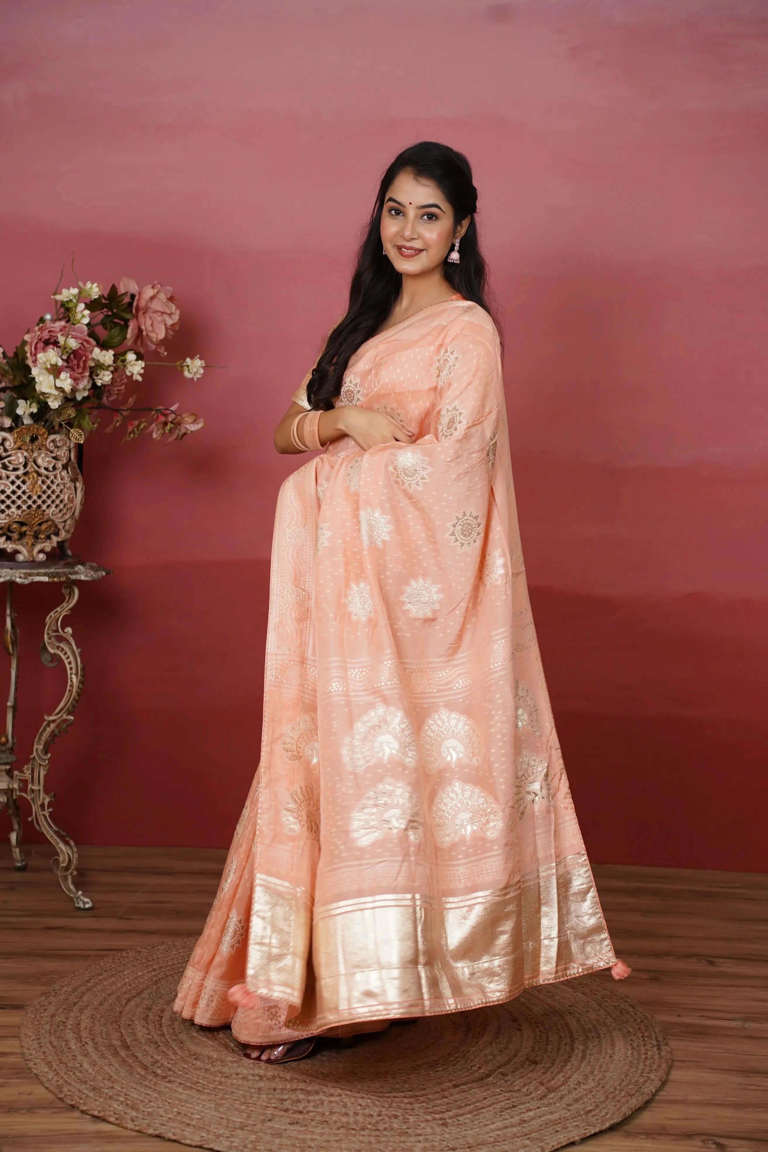 Daksha Chanderi Silk Saree