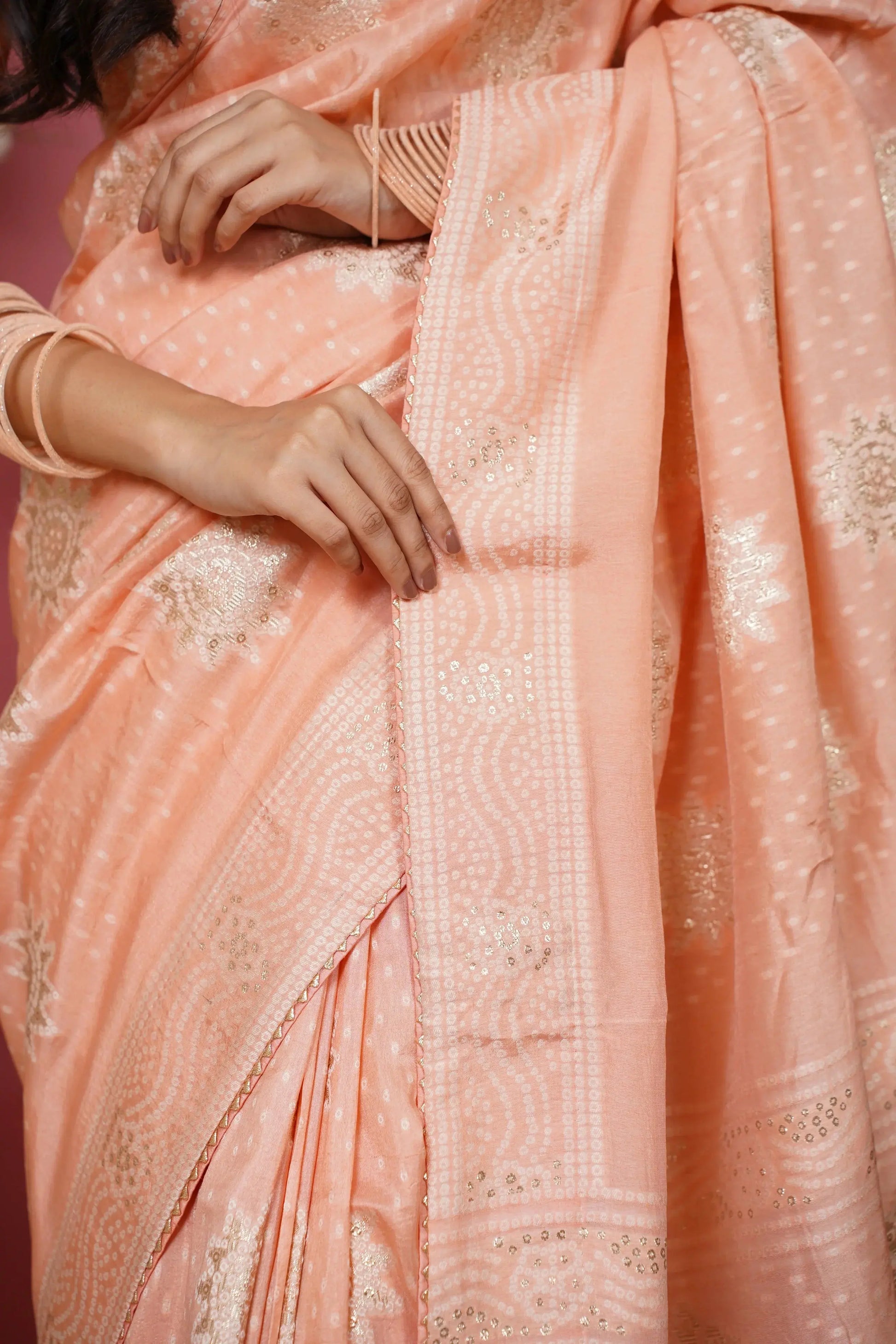 Daksha Chanderi silk saree - laaki