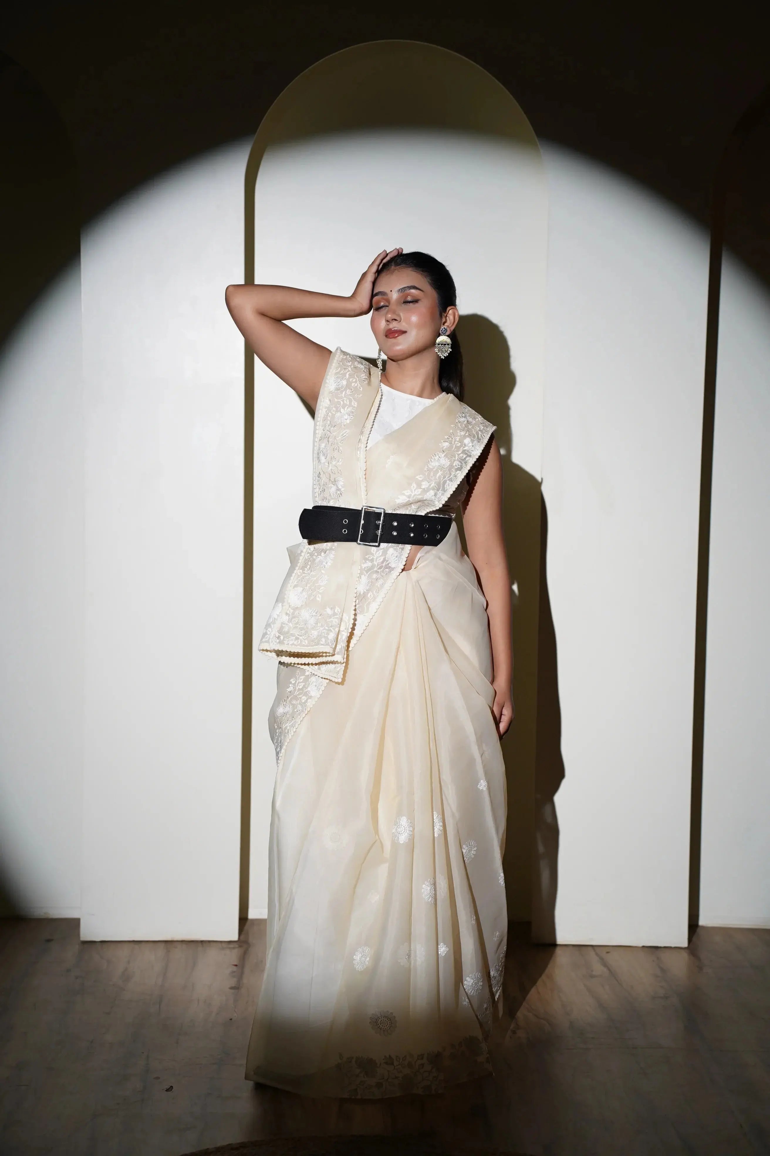 Rani organza saree - laaki