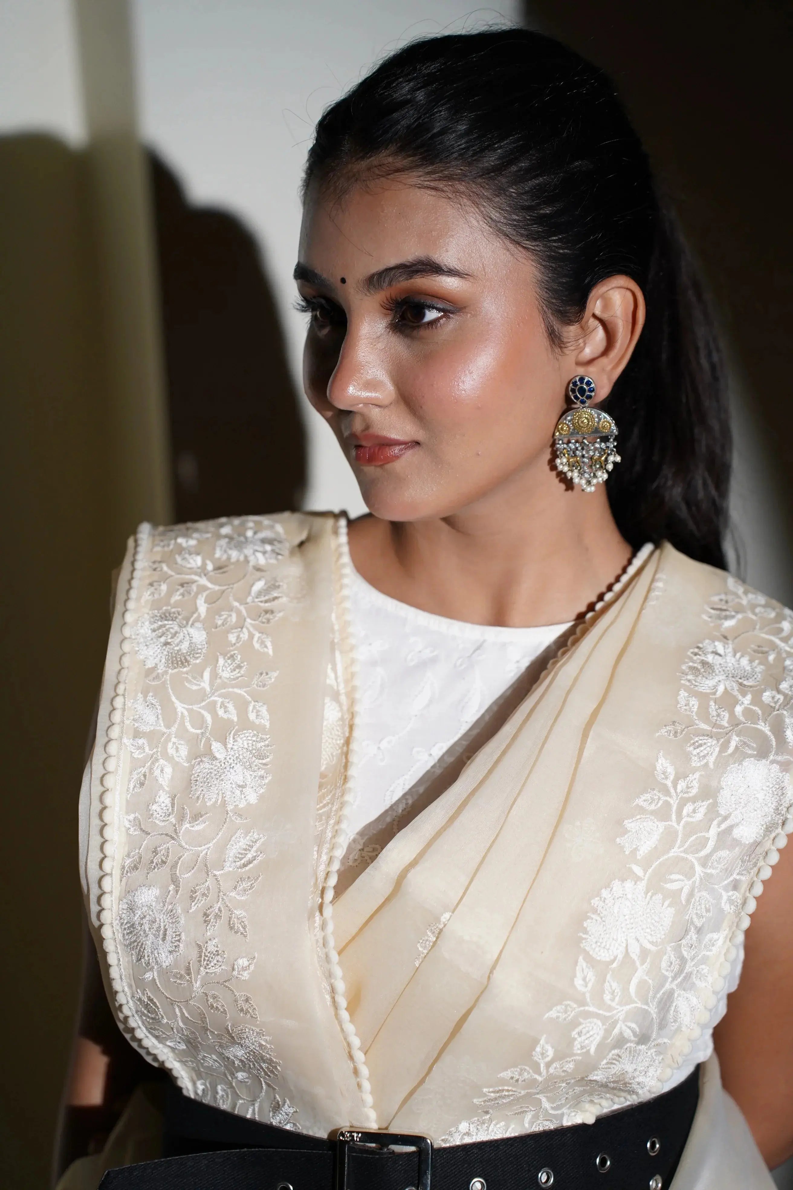 Rani organza saree - laaki