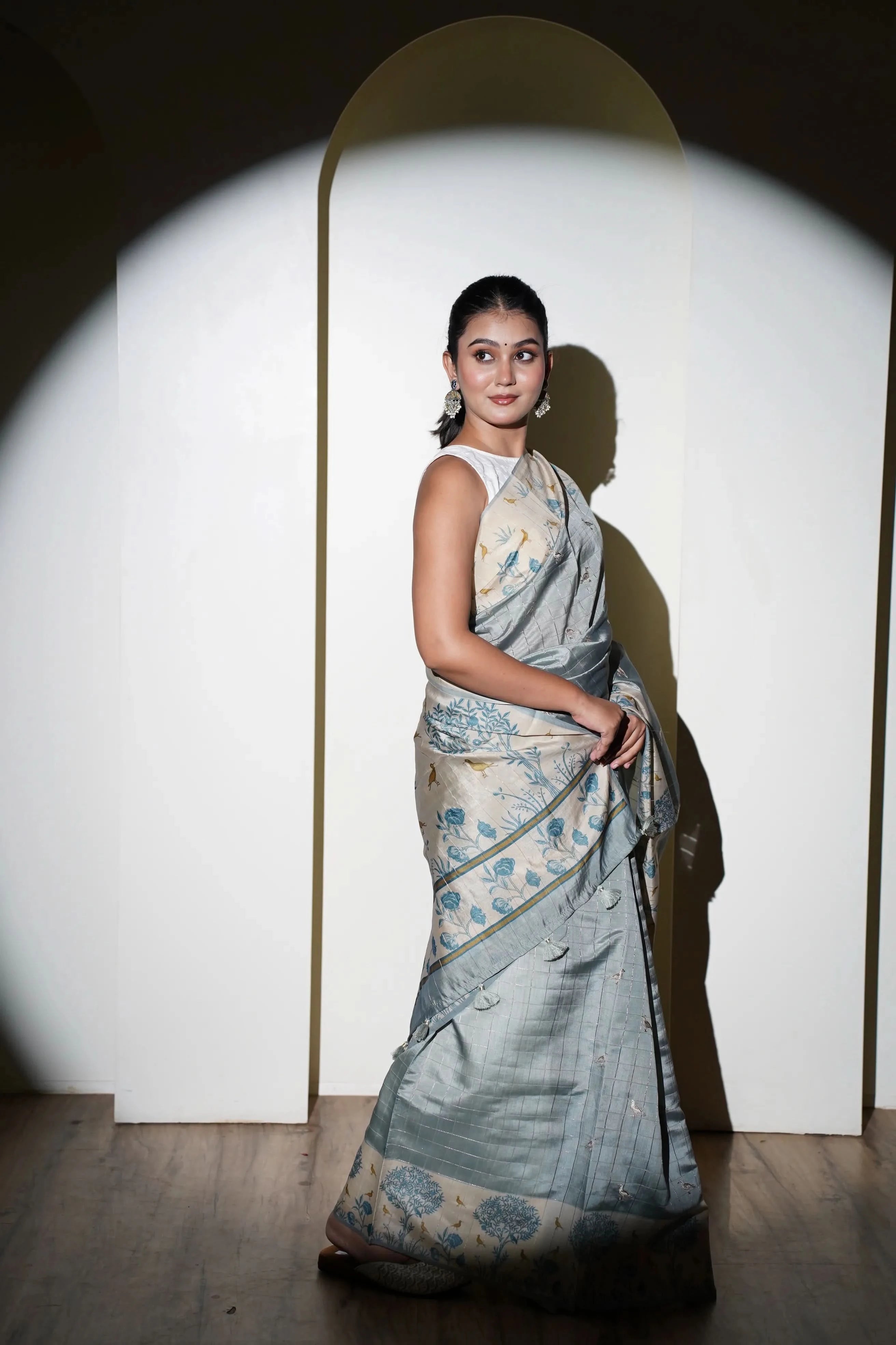 Hamsa Tussar Silk Saree