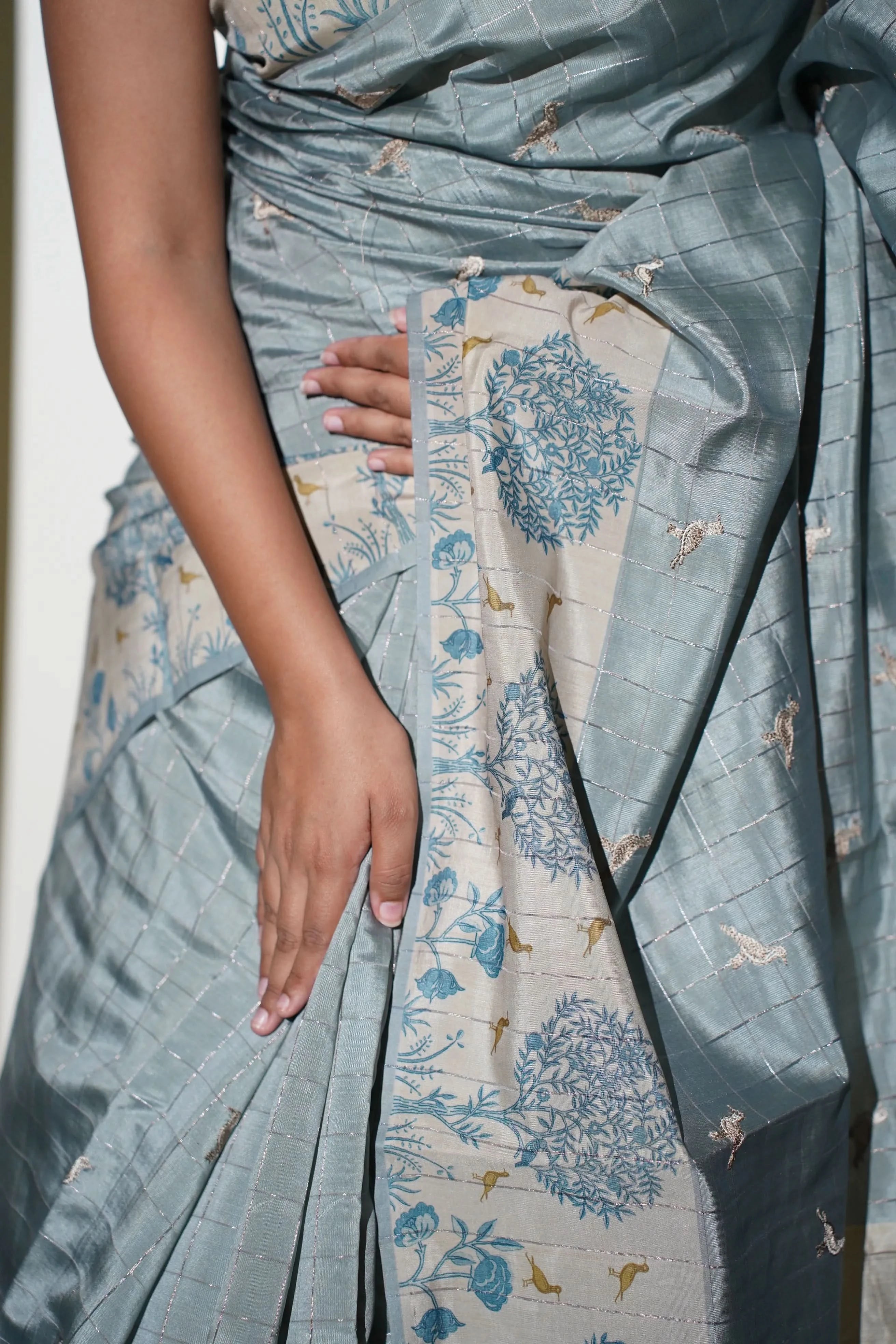 Hamsa Tussar Silk Saree