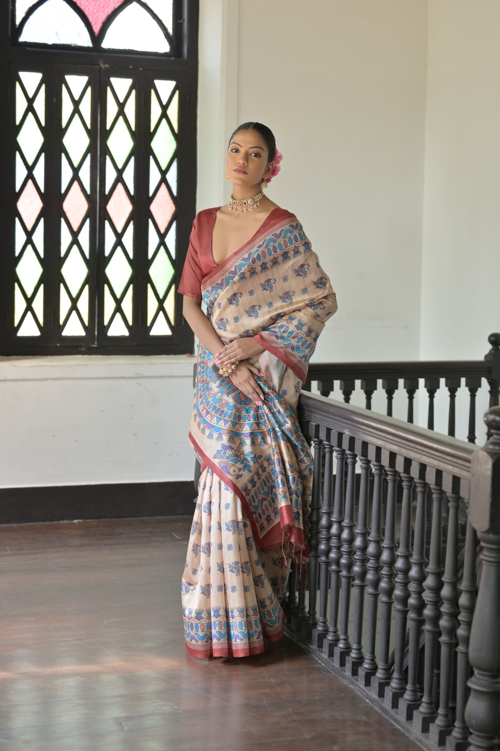 Lavanya Muga Saree laaki