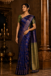Mahi Kanjivaram Blue Saree
