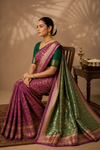 Leknah Kanjivaram Pink Saree