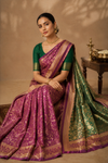 Leknah Kanjivaram Pink Saree