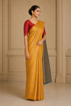 Tanya Kanjivaram Yellow Saree