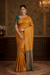 Swarna Kanjivaram Yellow Saree