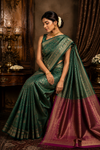 Pallavi Kanjivaram Green Saree