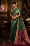 Pallavi Kanjivaram Green Saree