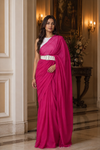 Jessi Pink Khadi Saree
