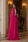 Jessi Pink Khadi Saree