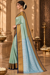 Tulip Pistagreen Kanjivaram Saree