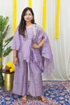 Maira Lavender Tissue  Co-ord Set