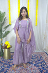 Maira Lavender Tissue  Co-ord Set