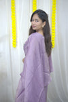 Maira Lavender Tissue  Co-ord Set
