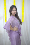 Maira Lavender Tissue  Co-ord Set