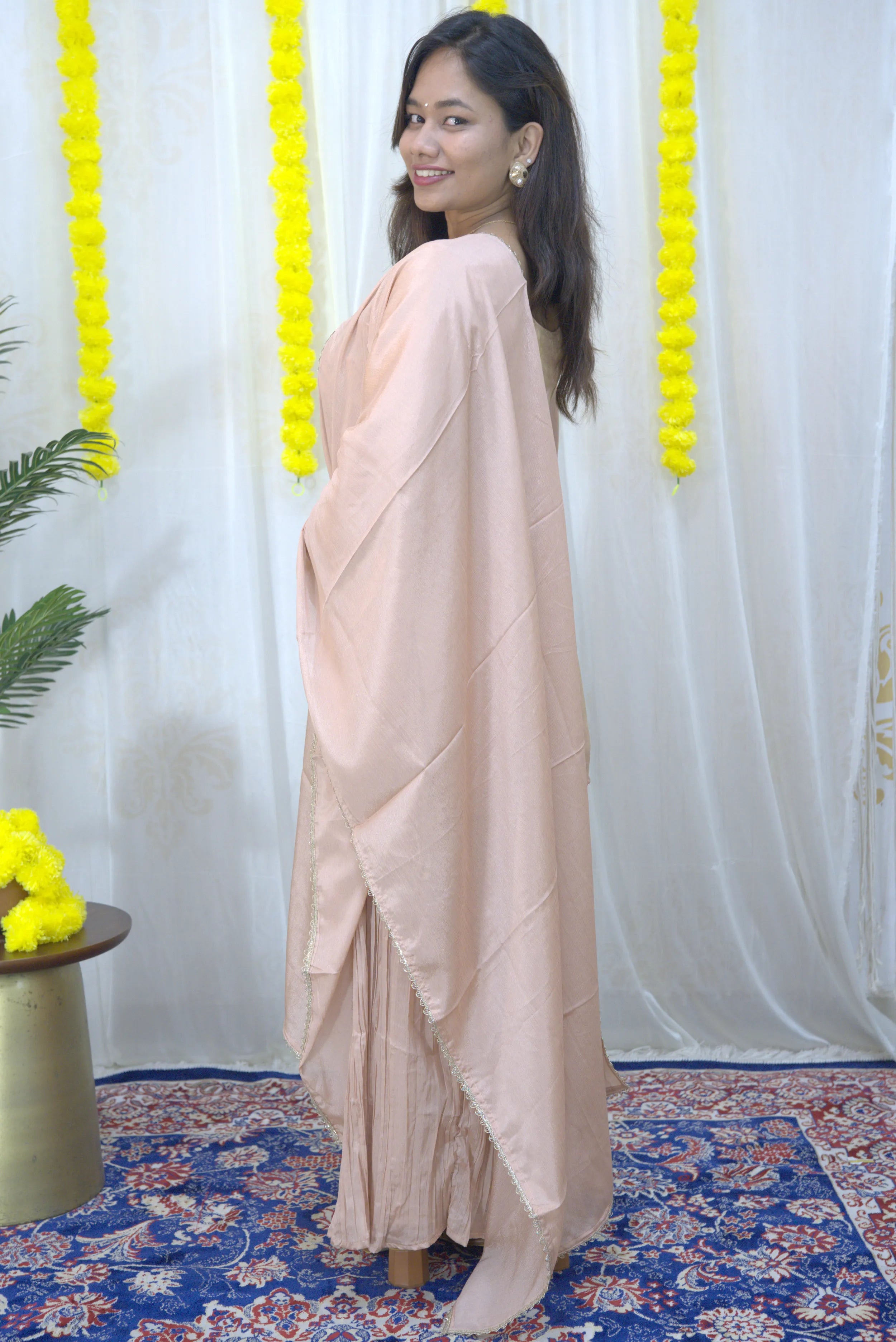 Kanika Shannon Embroidered Tissue Sharara Set
