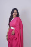 Jessi Pink Khadi Saree