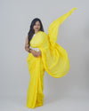 Jessi Yellow Khadi Saree