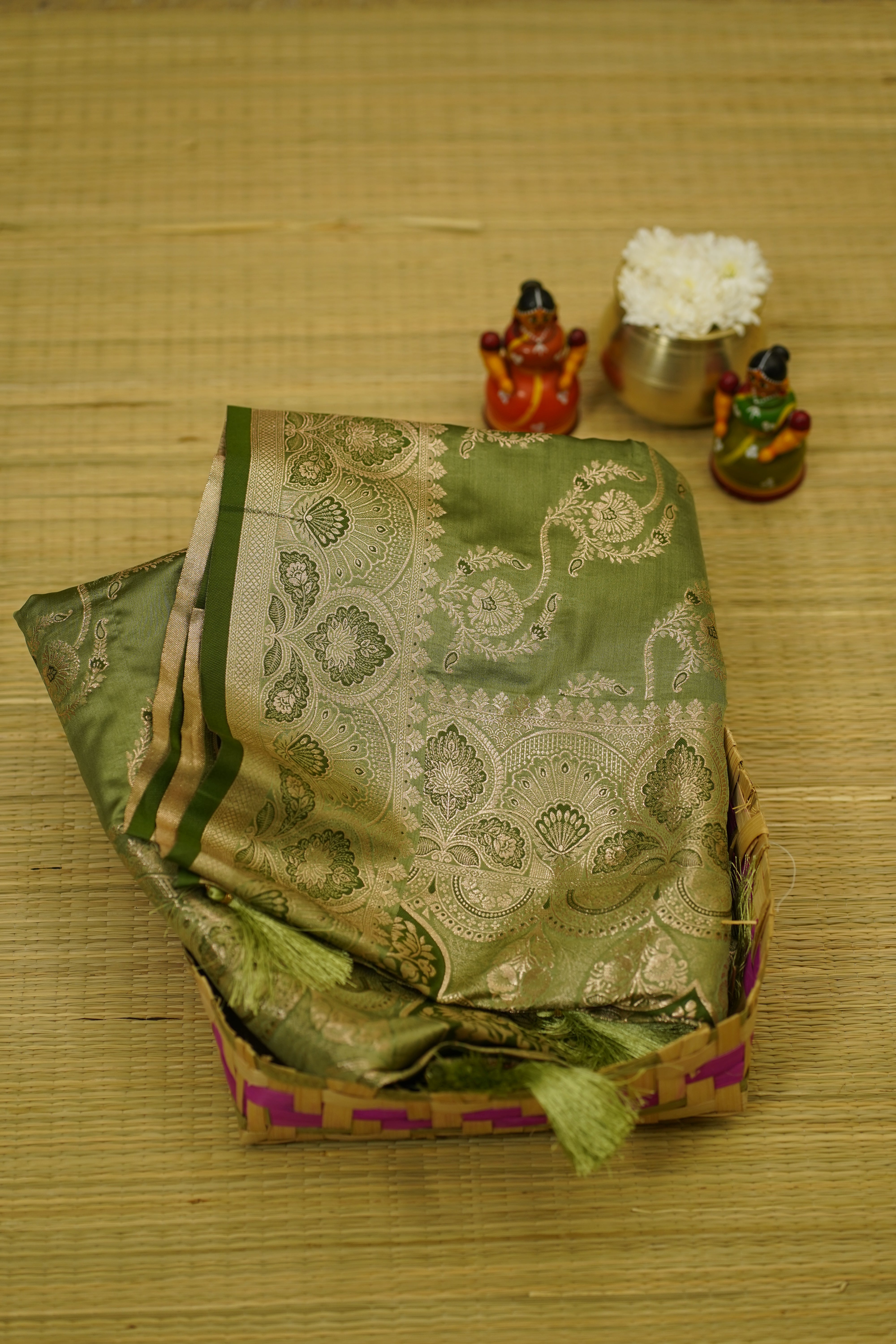 Manasa Banarasi Silk Saree laaki