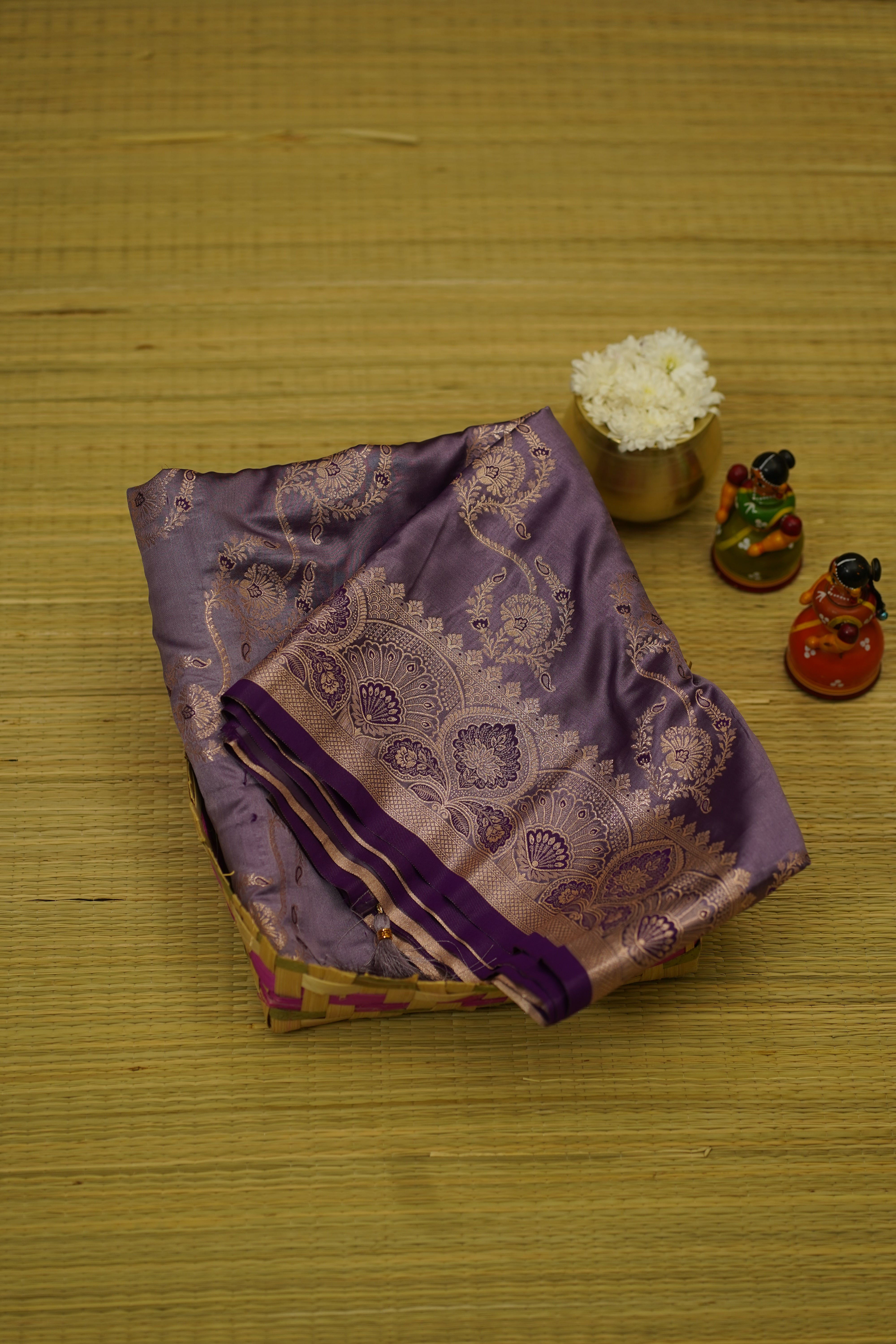 Manisha Banarasi Silk Saree laaki