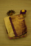 Decorative fabric with intricate patterns on a textured surface