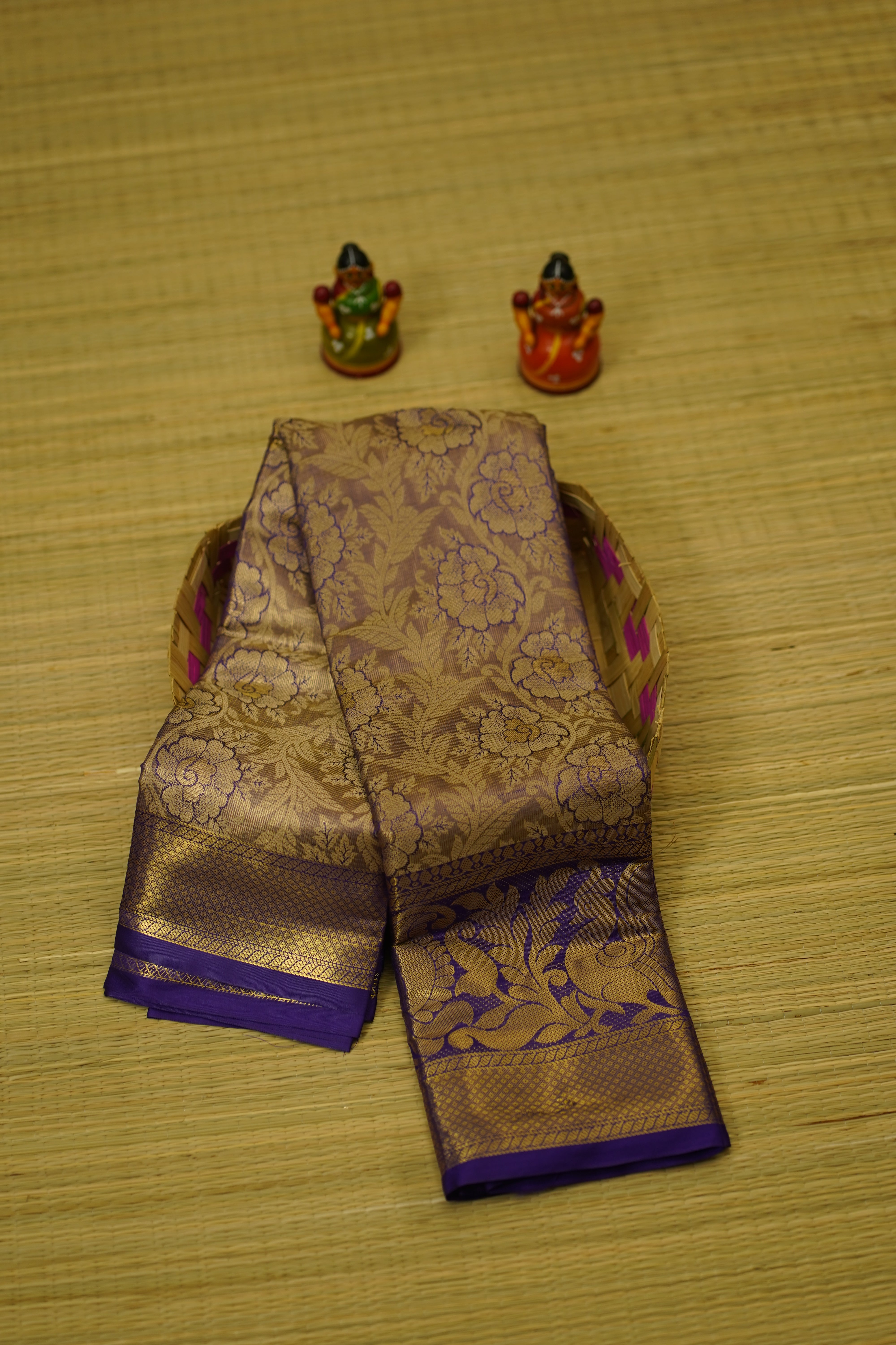 Rishika semi soft silk saree laaki