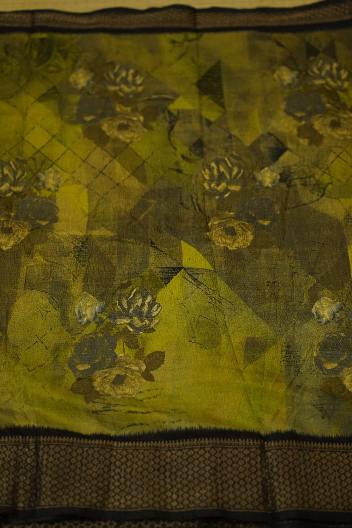 RAJITHA CRINKLED CRAPE SILK laaki