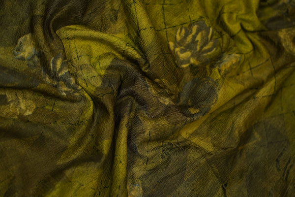 RAJITHA CRINKLED CRAPE SILK laaki