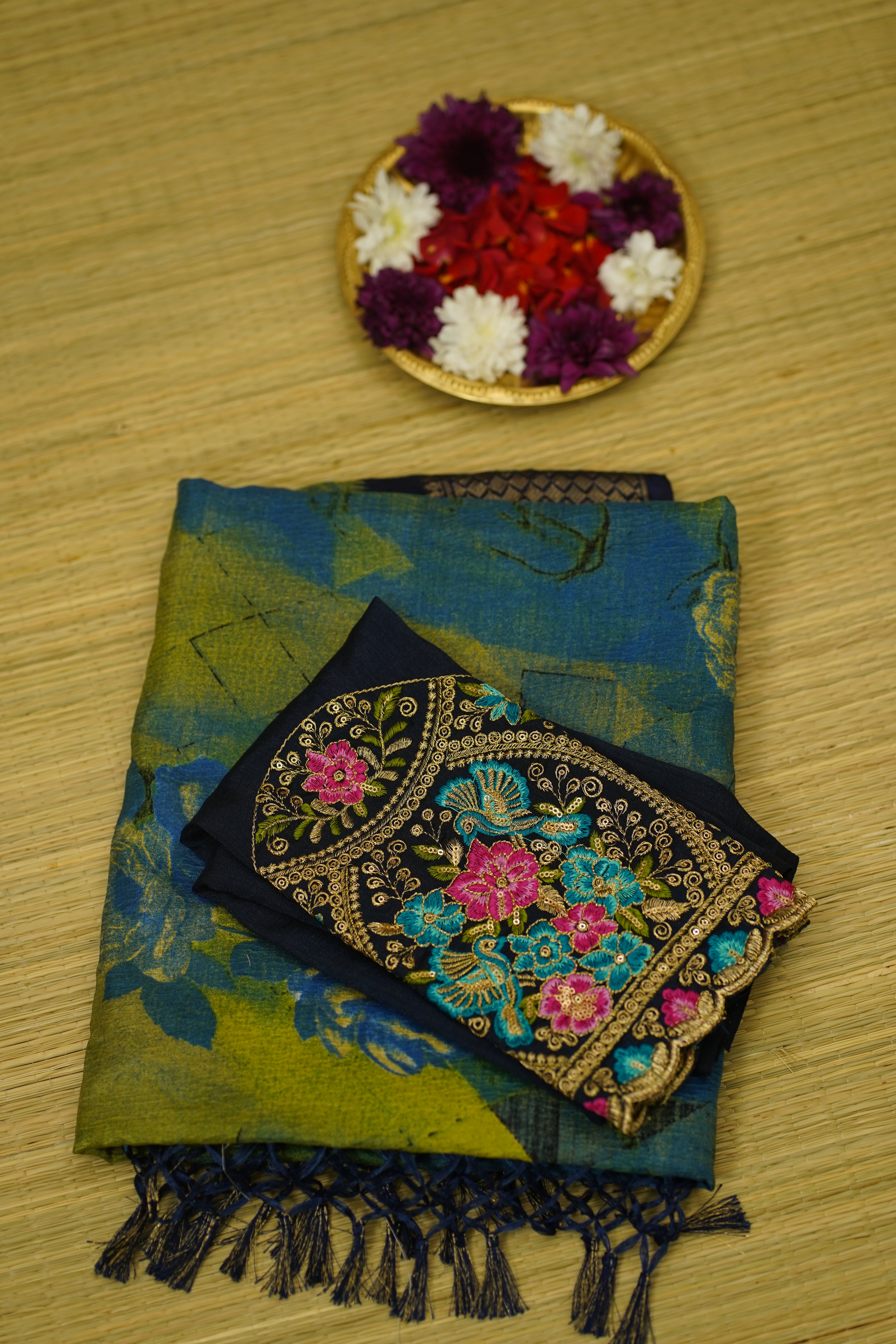 RITHU CRINKLED CRAPE SILK laaki