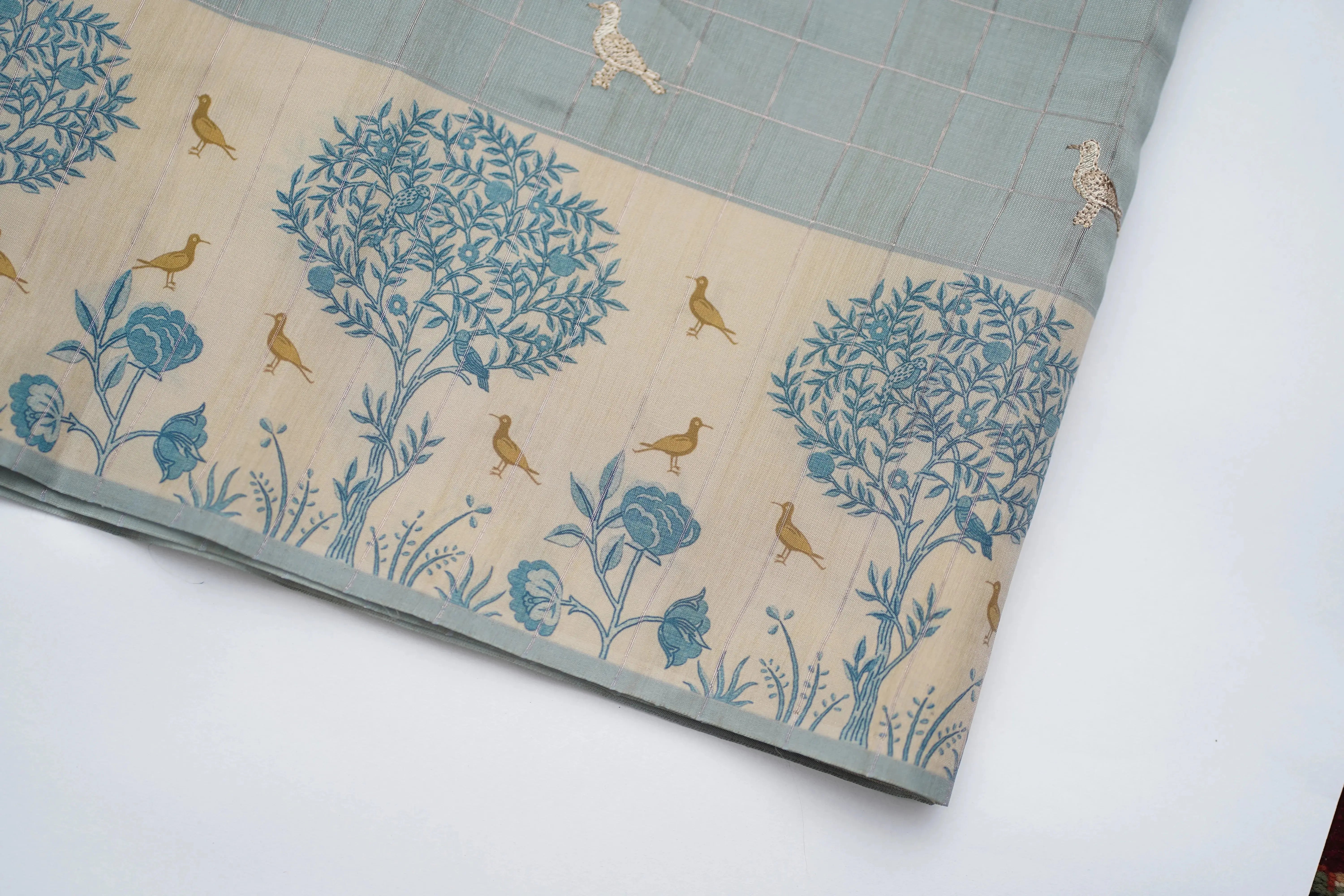 Hamsa tusser silk saree - laaki