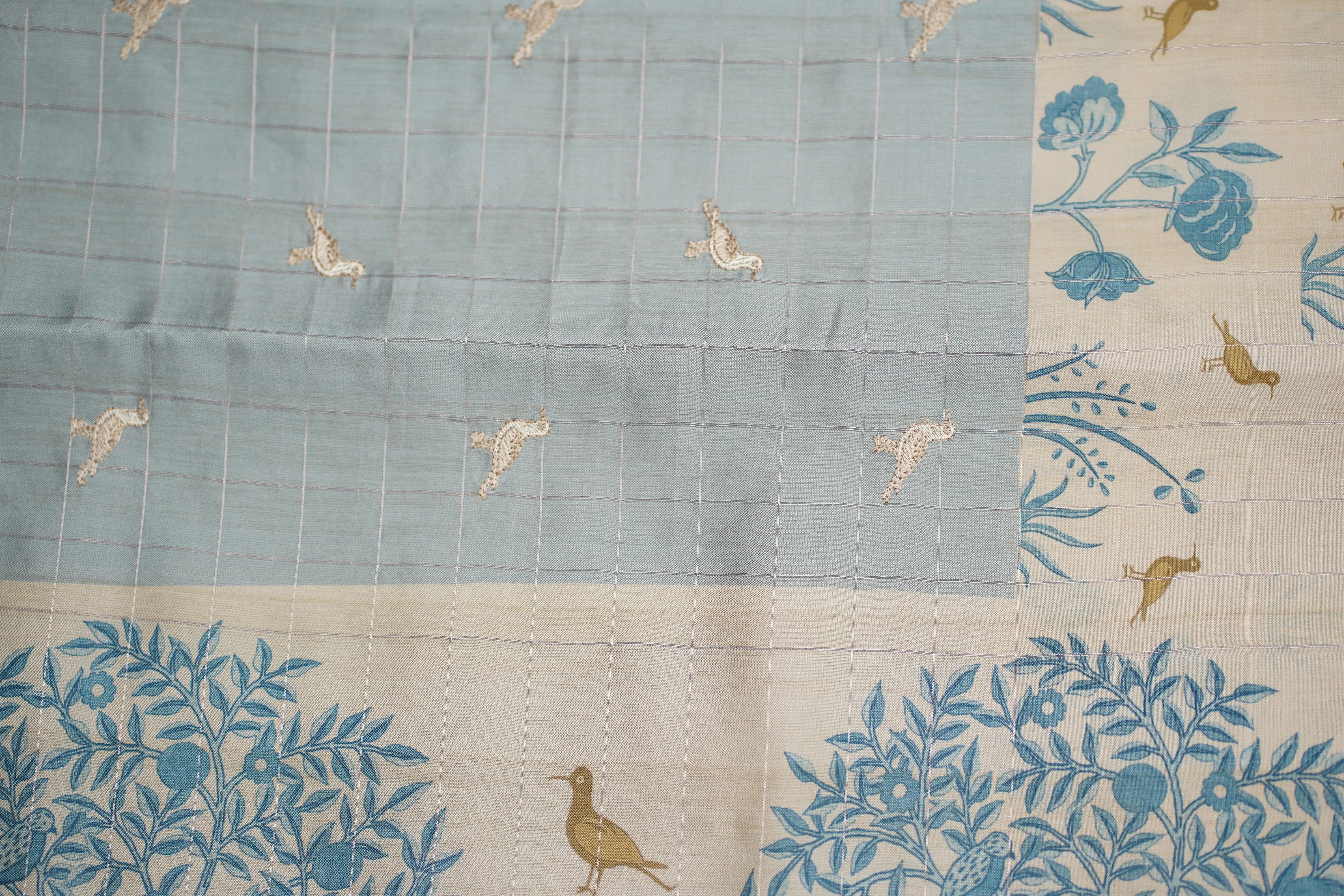 Hamsa tusser silk saree - laaki