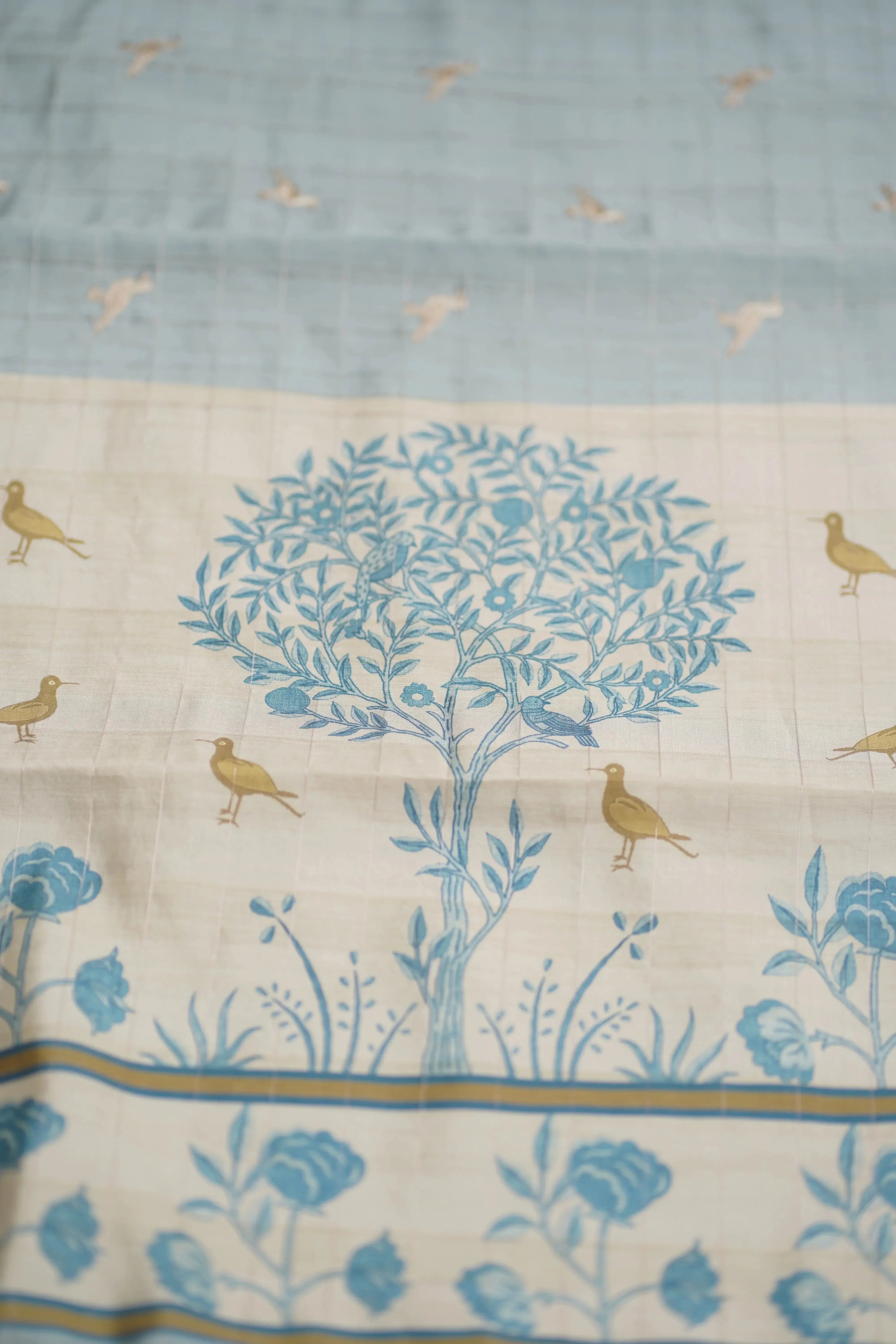 Hamsa tusser silk saree - laaki